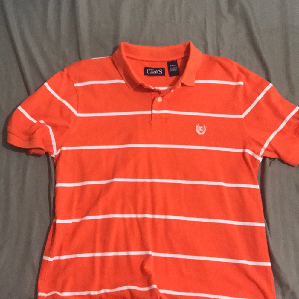 Orange Stripe Polo